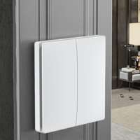 Interrupteur mural sans fil RF433 IP65 étanche, auto-alimenté, sans batterie, sans câblage, télécommande, relais émetteur