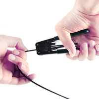 Kabel drop fiber optik FTTH 1, 2, 4 inti, sampel gratis dari pabrik