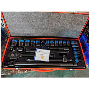 Juego de enchufes alemanes, juego de herramientas populares de color negro, 24 Uds. - Product Image 4