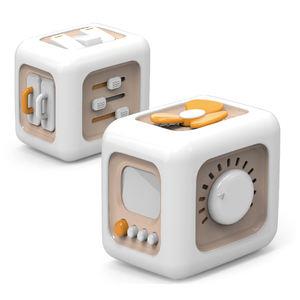Cubo Mágico <span class=keywords><strong>de</strong></span> Actividades 6 en 1 para Bebés, <span class=keywords><strong>Juguetes</strong></span> Sensoriales Montessori, Cubo <span class=keywords><strong>de</strong></span> Música para Bebés, <span class=keywords><strong>Juguetes</strong></span> para Niños Pequeños - Product Image 2