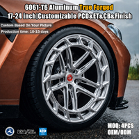 Jantes monobloc forgées sur mesure Viaol à double rayon fendu Aero Ring 19 20 21 22 23 24 pouces 5 trous compatibles Mercedes AMG GTR G63 Porsche