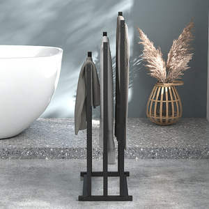 Portasciugamani Autoportante a 3 Ripiani, Supporto per Asciugamani da <span class=keywords><strong>Bagno</strong></span> per Casa e Hotel, Vendita all'Ingrosso - Product Image 4