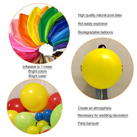 Ballons géants en latex biodégradable de 36 pouces, ballons ronds géants pour la décoration de festivals, de défilés et de fêtes en plein air