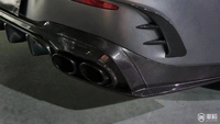 Pour Mercedes Benz W205 C205 A205 Coupé C200 C250 C300 C400 C450 C43 2015-2023 Ailerons latéraux de pare-chocs arrière en carbone