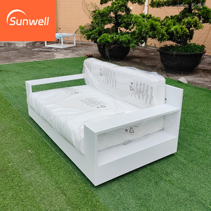 Set di Divani da <span class=keywords><strong>Giardino</strong></span> in Stile RH, Mobili Moderni <span class=keywords><strong>per</strong></span> Patio in Metallo, Set da Picnic in Alluminio <span class=keywords><strong>per</strong></span> Hotel - Product Image 3