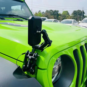 Kit cattura cofano nero in lega di alluminio <span class=keywords><strong>con</strong></span> specchietto retrovisore per Jeep Wrangler JL2018 + F2006 - Product Image 6