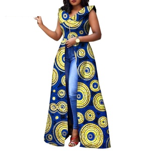 African Dashiki Maxi <b>Dress</b> Women Sleeveless Ankara Print Cotton Formal Wear Special Occasions Plus Size - Product Image 1