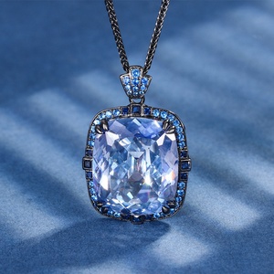 Ensemble de bijoux de mariage pour femmes, pendentifs et bagues en cuivre doré écologique de haute qualité, zircone cubique multicolore 20*23MM, style élégant - Product Image 5