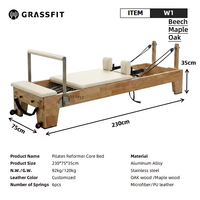 GRASSFIT Cadillac en bois de caoutchouc personnalisé pour Pilates, équipement de musculation, machine de yoga, lit d'entraînement commercial avec boîte