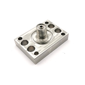 Base de Montaje de Acero Inoxidable Mecanizada por CNC Personalizada con Soporte Central - Product Image 1