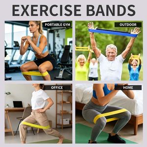 Banda Elástica de Látex Multicolor y Multiespecificaciones, Impermeable y Antideslizante, para Yoga, Gimnasio y Hogar, en Oferta - Product Image 6