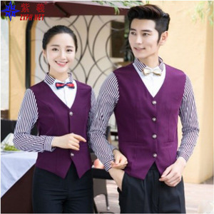 Uniformes de Otoño/Invierno para Personal de Hotel, Restaurante de Hot Pot, Restaurante Occidental, Uniformes para Camareros/Recepcionistas - Product Image 3