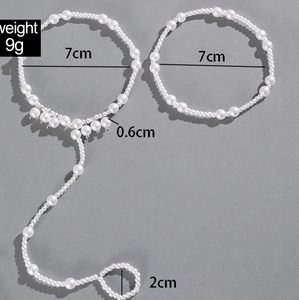 Bracelet multicouche chaud vente en gros longue chaîne de perles pendentif cheville pour sandales <span class=keywords><strong>pieds</strong></span> nus plage pied bijoux de mariée cadeau de fête - Product Image 6