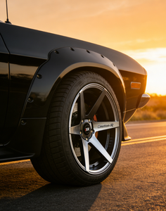 Nuevas Llantas de Aleación de Aluminio 17X8.5 de Ajuste Universal para Autos Deportivos Clásicos de Alto Rendimiento, Color Negro Mate, Multirradio, Gran Venta - Product Image 6