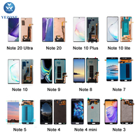 LCD ponsel untuk Samsung Galaxy Note 9 10 Lite 7 FE Z Flip 3 Display Ekran J4 J5 M33 M51 C7 C7000 C9pro E5 layar ponsel