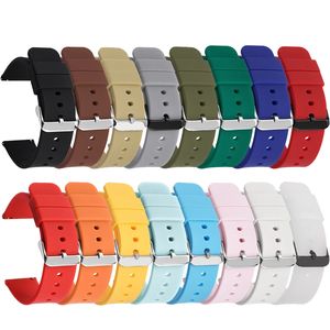 <span class=keywords><strong>Bracelet</strong></span> de montre en silicone 16mm 18mm 20mm 22mm 24mm à dégagement rapide pour <span class=keywords><strong>Samsung</strong></span> <span class=keywords><strong>Active</strong></span> <span class=keywords><strong>2</strong></span> et Huawei Smart Watch - Product Image 1