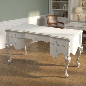 Carved <b>Wooden</b> <b>Desk</b> Furniture French Style. - Product Image 2
