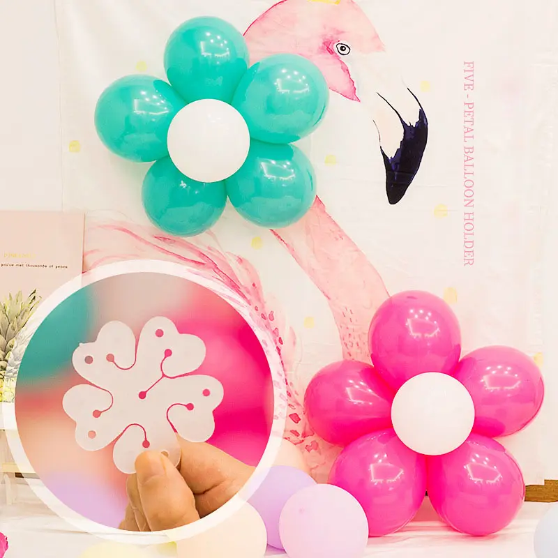 Trending Products 2024 Wedding Birthday Party Decorations Latex Balloon Arch Flower Accessories ABS Plastic Balloon Flower Clip
