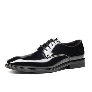 Chaussures en cuir Derby pour hommes, nouvelle collection, style rétro britannique, respirantes, décontractées, en cuir de vachette première couche, haute qualité, haut de gamme - Product Image 3