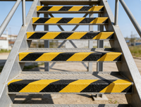 Profilés FRP avec surface texturée et technique de moulage pour escaliers de passerelle - Service de découpe et options de longueurs variées