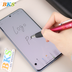 कस्टम लोगो 3-इन-1 स्टाइलस बॉल पेन, एलईडी फ्लैशलाइट और आरामदायक पकड़ के साथ कार्यालय की आपूर्ति - Product Image 4