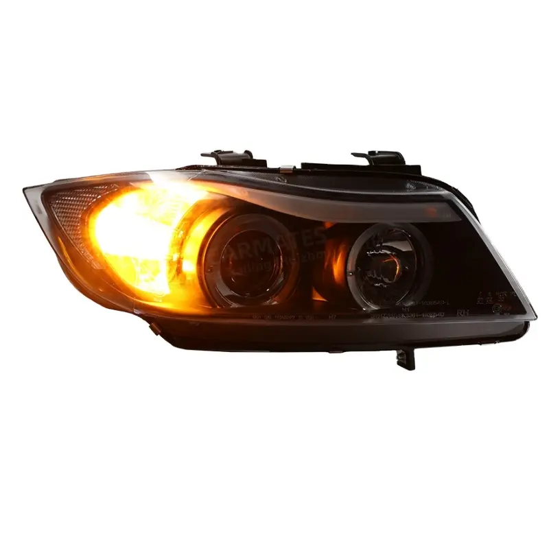Carmates Hot Bán Đèn Pha lắp ráp LED DRL phía trước đèn tín hiệu lần lượt Halogen đầu ánh sáng cho BMW 3 Series E90 2005 - 2012