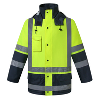 Calecos réflectivos de securité vêtements de sécurité veste lumineuse parka de sécurité réfléchissante