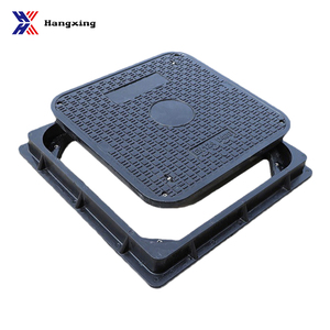 EN124クラスB125 Hangxing CE/ISO9001認証取得済み金属製二重シール黒色角型鋳鉄道路用マンホール蓋 - Product Image 2