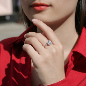 Anillo de Plata S925 CANNER de 1 Quilate con Moissanita Cuadrada, Anillo de Moda para Regalo, Venta al por Mayor, Anillo de Compromiso para Hombre - Product Image 6