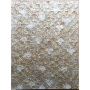 Mosaico di madreperla trasversale di lusso delle mattonelle delle coperture della squame di pesce del Fan del bagno - Product Image 2