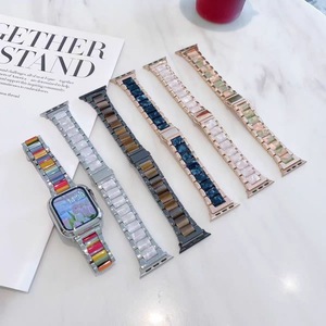 <span class=keywords><strong>Bracelet</strong></span> de montre interchangeable en bambou, ajustement universel pour <span class=keywords><strong>Apple</strong></span> Samsung 20 22MM, multi-tailles 38MM, <span class=keywords><strong>bracelet</strong></span> de poignet tendance pour femme - Product Image 5