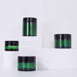 Vasetti cosmetici ricaricabili di lusso per crema verde crema 20 gm 30 <span class=keywords><strong>ml</strong></span> <span class=keywords><strong>50</strong></span> <span class=keywords><strong>ml</strong></span> 100 <span class=keywords><strong>ml</strong></span> <span class=keywords><strong>vetro</strong></span> crema per gli occhi vasetti crema per il viso con coperchio - Product Image 4