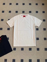 Camiseta de Algodón Grueso para Hombre 2026, Nueva, Estampada, para Parejas, con Letras, Estilo Casual de Negocios, Minimalista y Versátil