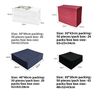 <span class=keywords><strong>Serviettes</strong></span> <span class=keywords><strong>en</strong></span> papier personnalisées imprimées <span class=keywords><strong>en</strong></span> couleurs, couteau, fourchette et serviette <span class=keywords><strong>en</strong></span> tissu colorés pour le dîner, l'hôtel et le restaurant - Product Image 3