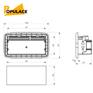 แผงควบคุมเครื่องกำเนิดไฟฟ้าดีเซล Populace Mgc100 พร้อมหน้าจอดิจิตอล ระบบสตาร์ทและดับเครื่องอัตโนมัติ - Product Image 2