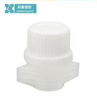 Bouchon et bec verseur en plastique LW019 de 20 mm avec bouchon à vis pour poche à jus, fabrication chinoise, bonne qualité