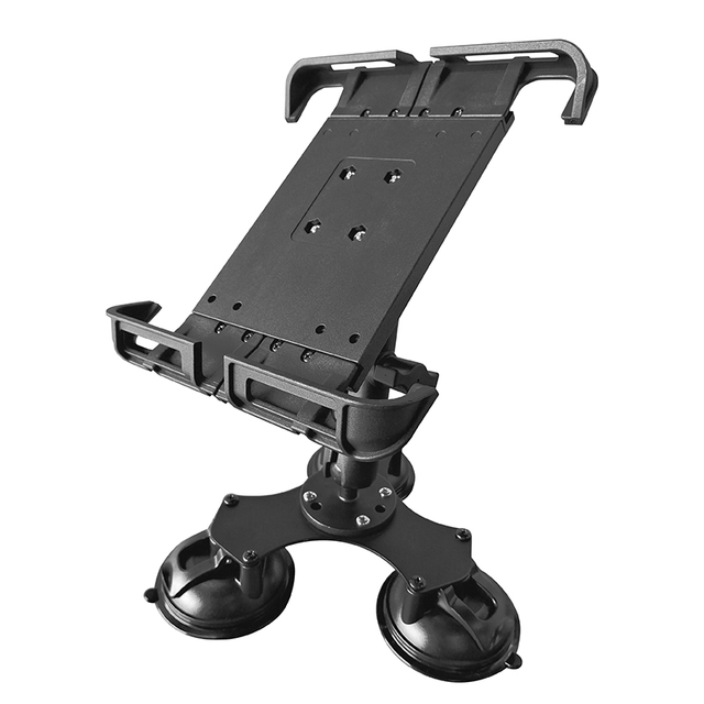 N-Star Tablet PC Stand OEM & ODM Aluminium and Rubber Super Suction Triple Sucker Base Car and Truck Holder