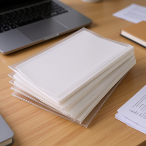 Fundas Térmicas para Presentaciones, 5/16 Pulgadas de Grosor, PVC Transparente por Delante, Blanco por Detrás, Tamaño Carta, Compatibles con Encuadernadoras - Product Image 2