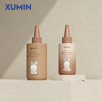 Bouteille à presser en plastique PE vide personnalisée 100ml 200ml 300ml 500ml Applicateur de teinture capillaire Bouteille cosmétique Emballage cosmétique pour cheveux