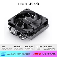 Jonsbo HP400S 4 caloduc profil bas refroidisseur de processeur 9CM ventilateur de refroidissement radiateur de refroidissement par air pour LGA1700 1200 AM5 pour boîtiers d'ordinateur