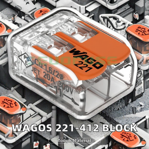 Connettore a Filo Serie 221, Morsettiera Universale Compatta a <span class=keywords><strong>2</strong></span> Porte con Leva, Riutilizzabile per Connessioni Elettriche - Product Image 5