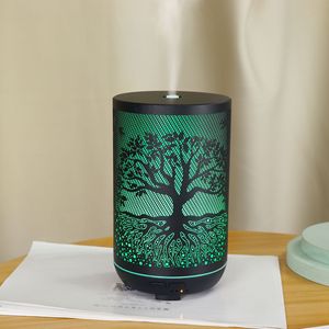 Diffuseur d'arômes Black Tree Design 300 ml, humidificateur à brume pour la maison et la chambre, avec fonction de minuterie de 2 à 8 heures - Product Image 2