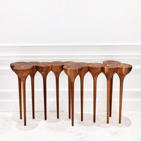 Degas / Mid-Century Buchenholz Massivholz Eingangsbereich-Konsole Wandtisch Wabi-Sabi Schrank Schreibtisch Wohnmöbel Guangdong