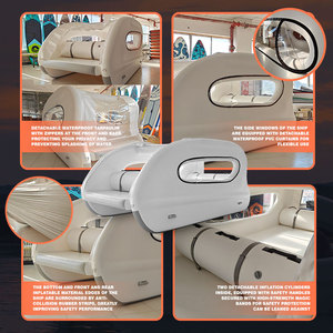 Spatium 2026 Nueva Llegada Catamarán Eléctrico Hinchable Sostenible de Dos Pisos con Casco Múltiple, Casa Flotante para Recreación Acuática - Product Image 4