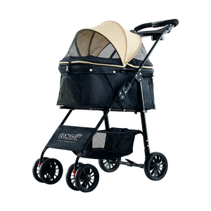 <span class=keywords><strong>Poussette</strong></span> pliable et portable <span class=keywords><strong>pour</strong></span> animaux de compagnie avec tissu confortable, avec plateau et panier de rangement amovible <span class=keywords><strong>pour</strong></span> petits chiens - Product Image 2