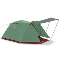 Tente abri double couche quatre saisons pour 3-4 personnes, en tissu Oxford, légère et portable, idéale pour la randonnée en plein air, le camping en famille