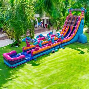 Slide De água Inflável Parque 22ft <span class=keywords><strong>Big</strong></span> Inflável Water Slide Gigante Comercial Water <span class=keywords><strong>Slides</strong></span> - Product Image 3