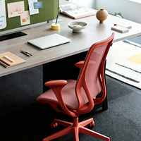Chaise de bureau ergonomique au design moderne, chaise de bureau confortable, chaise pivotante pour l'étude avec accoudoirs