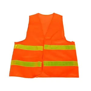 Yellow Cheap Safety Clothing ReflectorJacket Wear-resistant Customizable Logo High Visibility Reflector Reflective Safety Vest