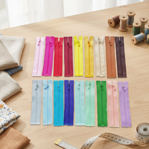 Vente en gros n° Fermeture éclair en aluminium à glissière libre, mini format, à verrouillage automatique, pour vêtements de poupée, chaussures et sacs - Product Image 3